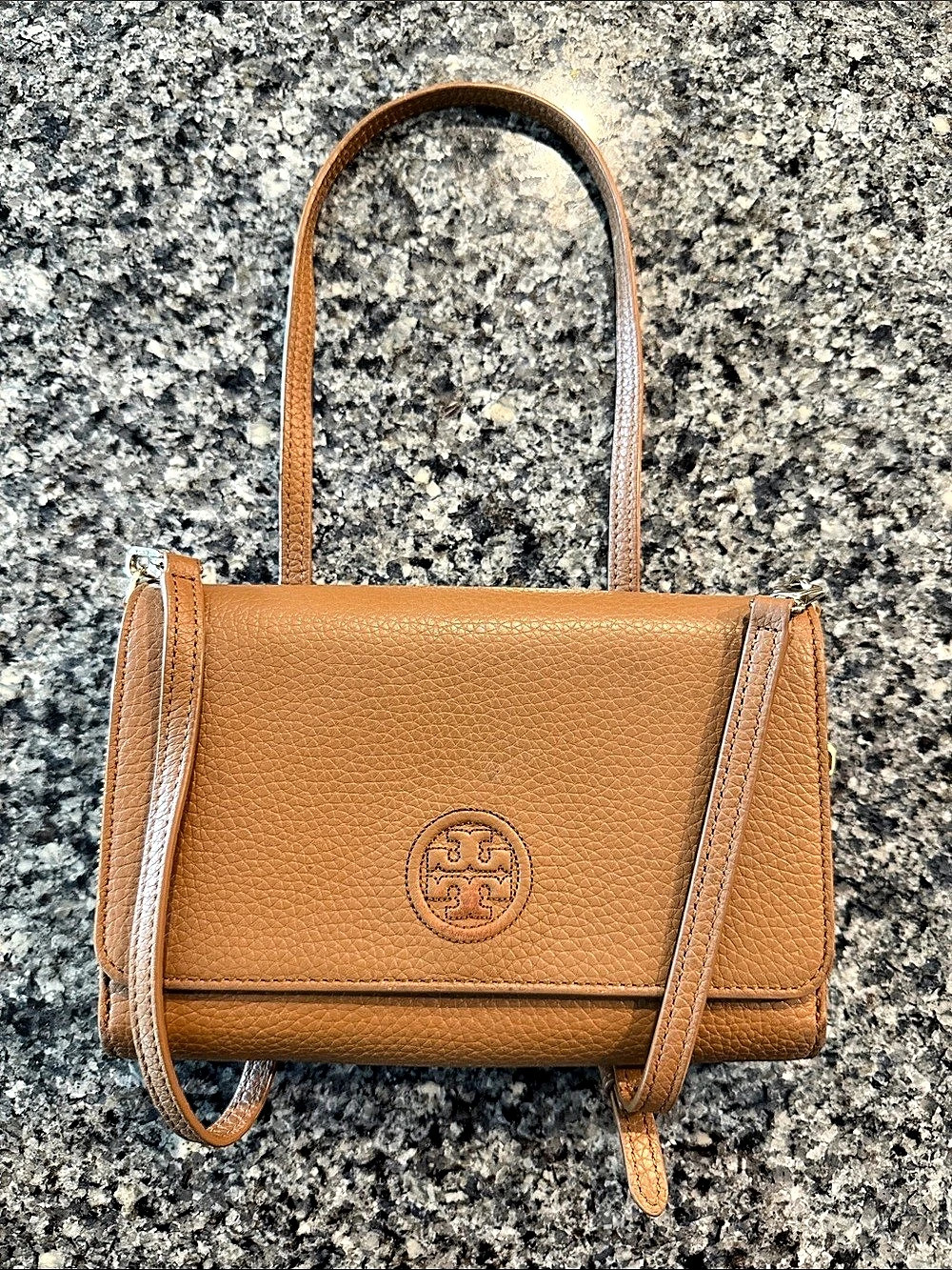 Tory Burch Miller Wallet Crossbody Brown